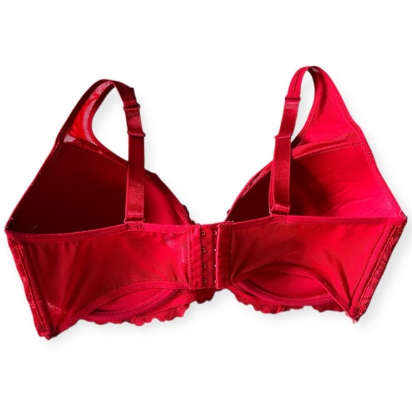 Daisy Fuentes Bra Red Lace women’s size 38D - Picture 2 of 9